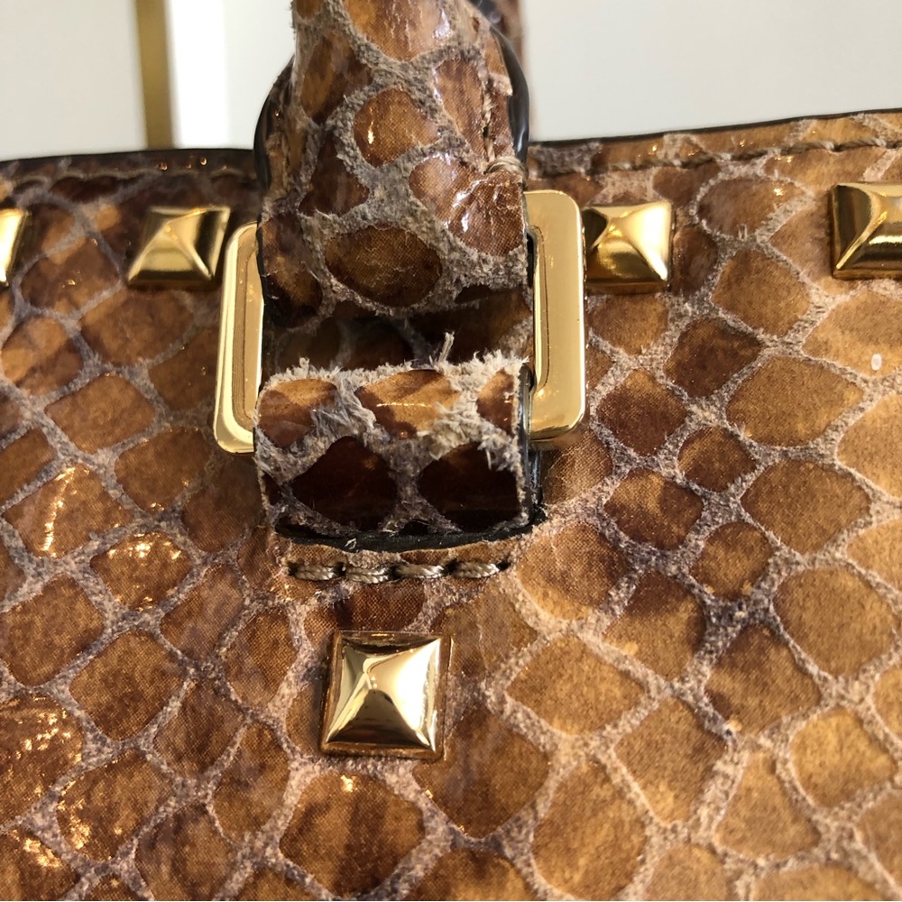 Michael Kors Selma Stud Sand Python Bag Missing S… - image 6